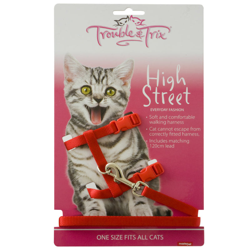 Trouble & Trix Cat Harness Set High Street