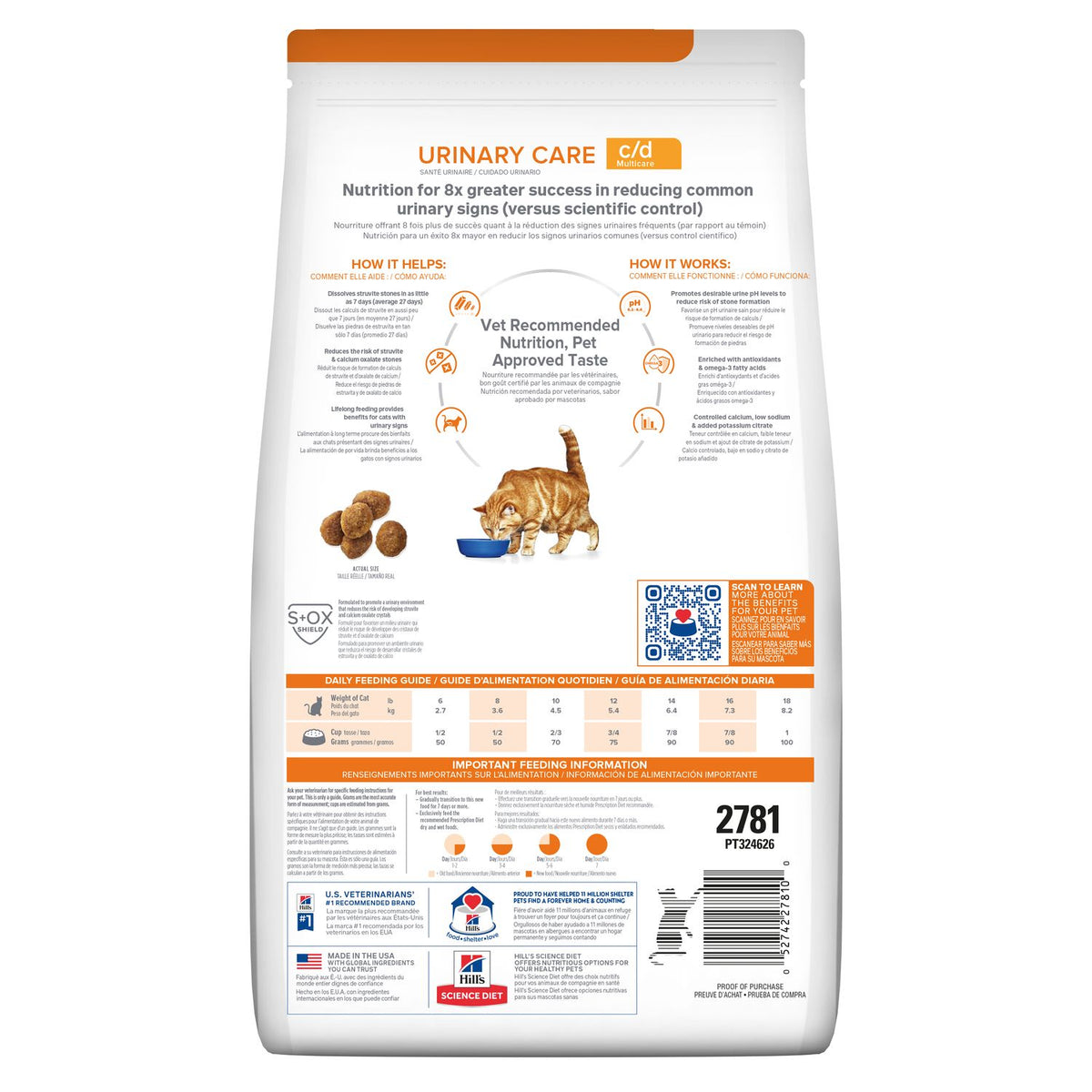 Hills Prescription Diet c/d Multicare Urinary Care Cat Chicken