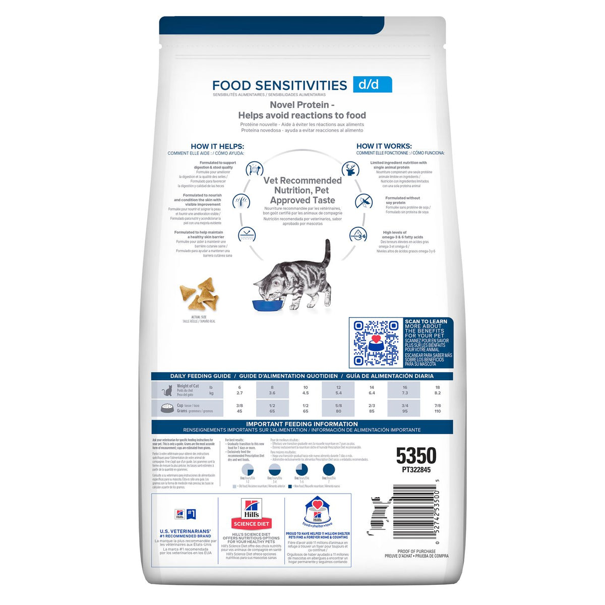 Hills Prescription Diet d/d Food Sensitivities Cat