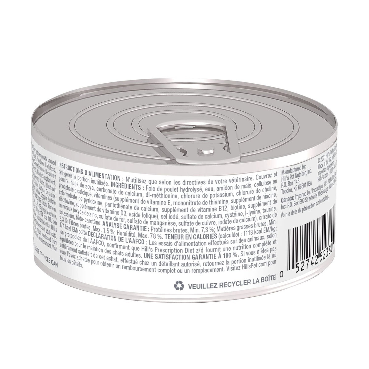 Hills Prescription Diet z/d Skin Sensitivities Cat Tray